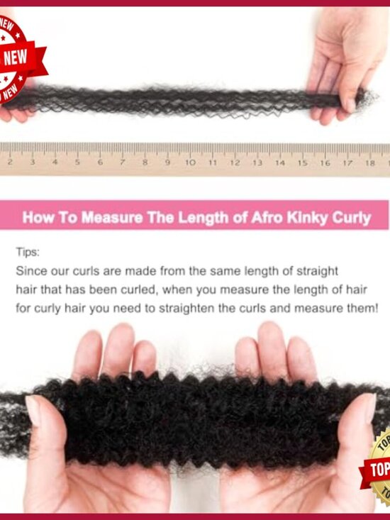 Afro Kinky Human Hair Extensions 24 Inch 100g for Dreadlocks Braiding main image 6